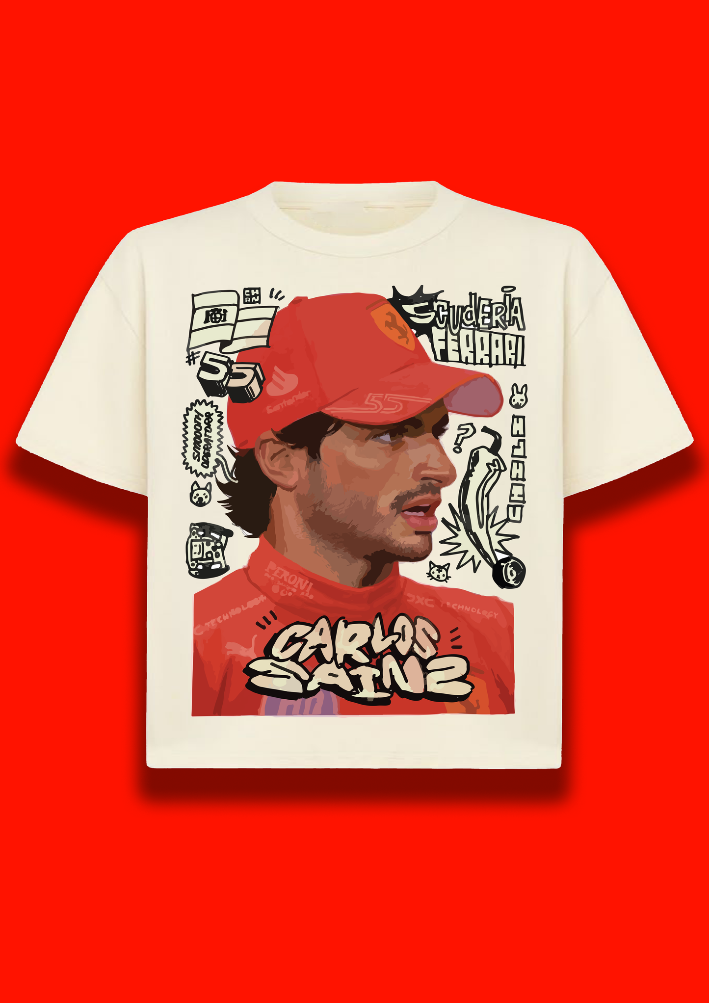 Carlos Sainz Oversized Tshirt | Unisex Tshirts