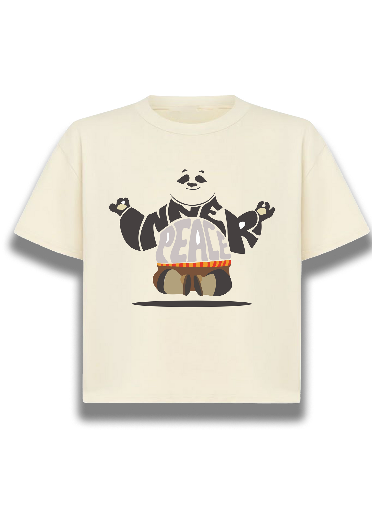 Inner peace cute panda print tshirt | Oversized Fit unisex TShirt