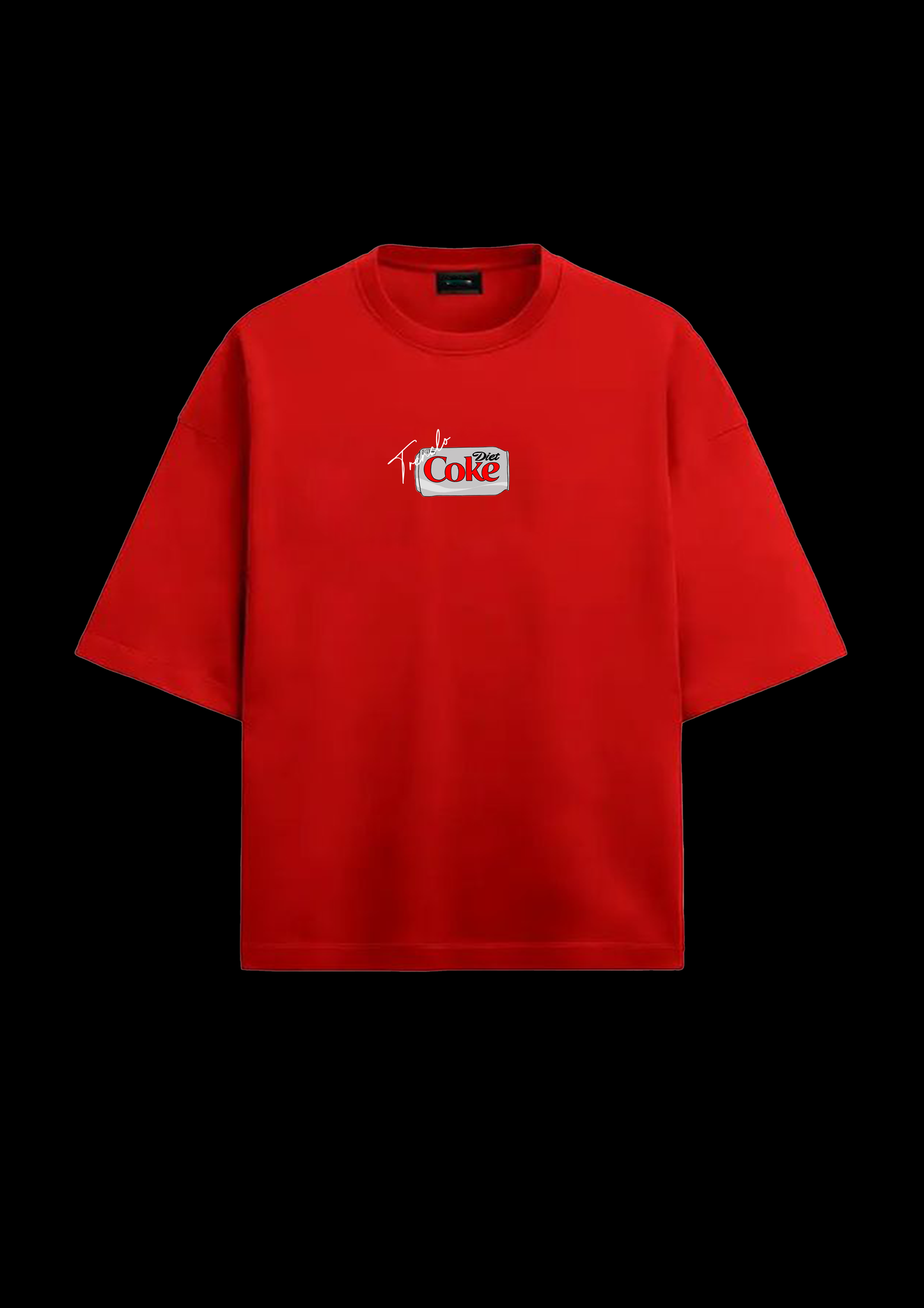 Bury Me With a Diet Coke | Red Graphic Streetwear T-Shirt | Funny Retro Aesthetic Tee for Coke Fans