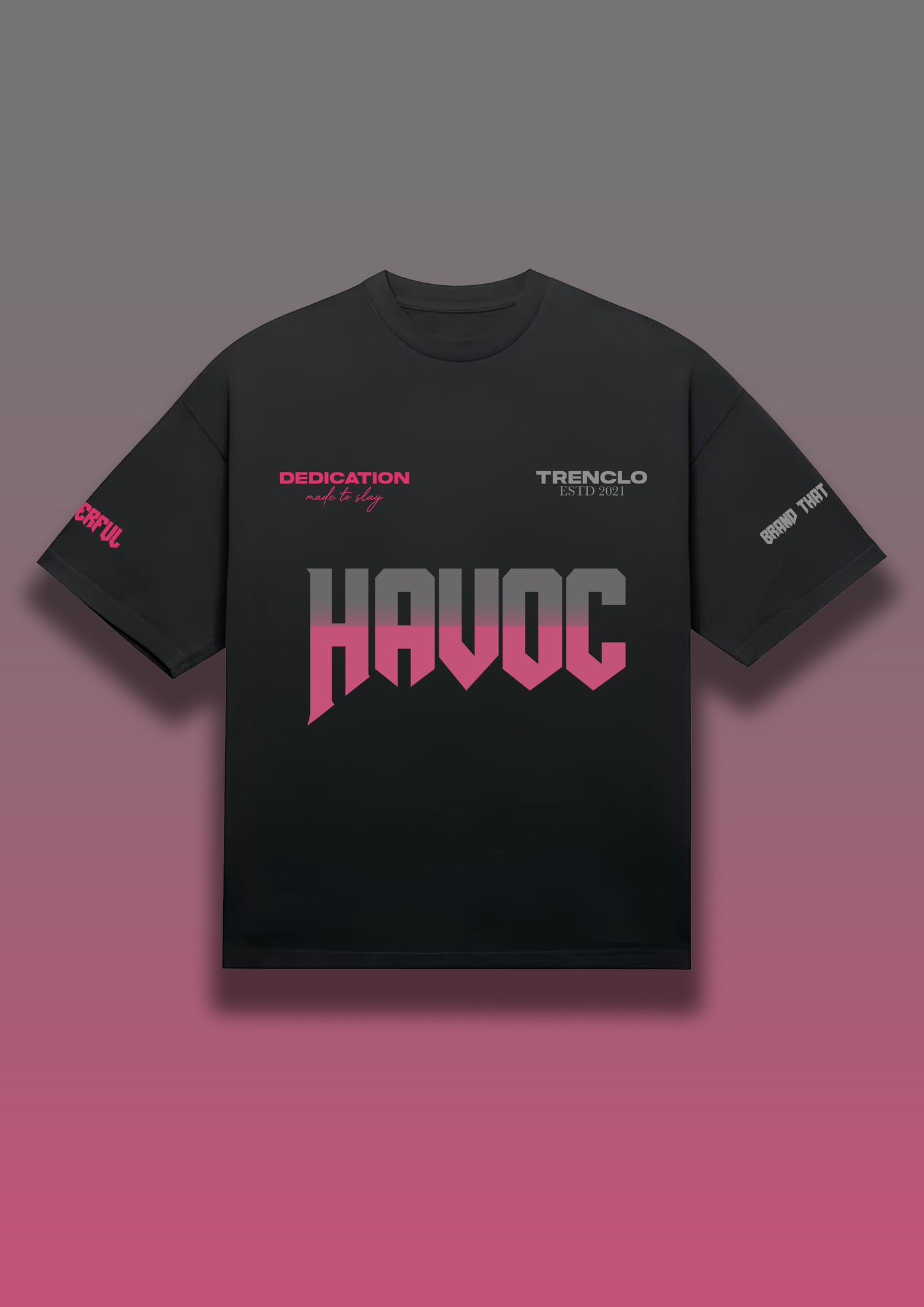 Streetwear Havoc Tshirt | Oversized Black Tshirt
