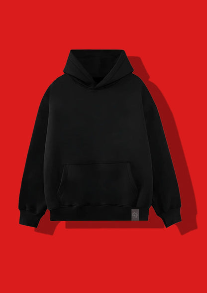 RANGLEN HOODIE | BLACK OVERSIZED HOODIE | PLAIN HOODIES | OVERSIZED PREMIUM HOODIES