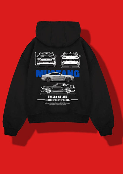 CAR HOODIES | MUSTANG GT-350 HOODIE | OVERSIZED HOODIES | PREMIUM QUALITY