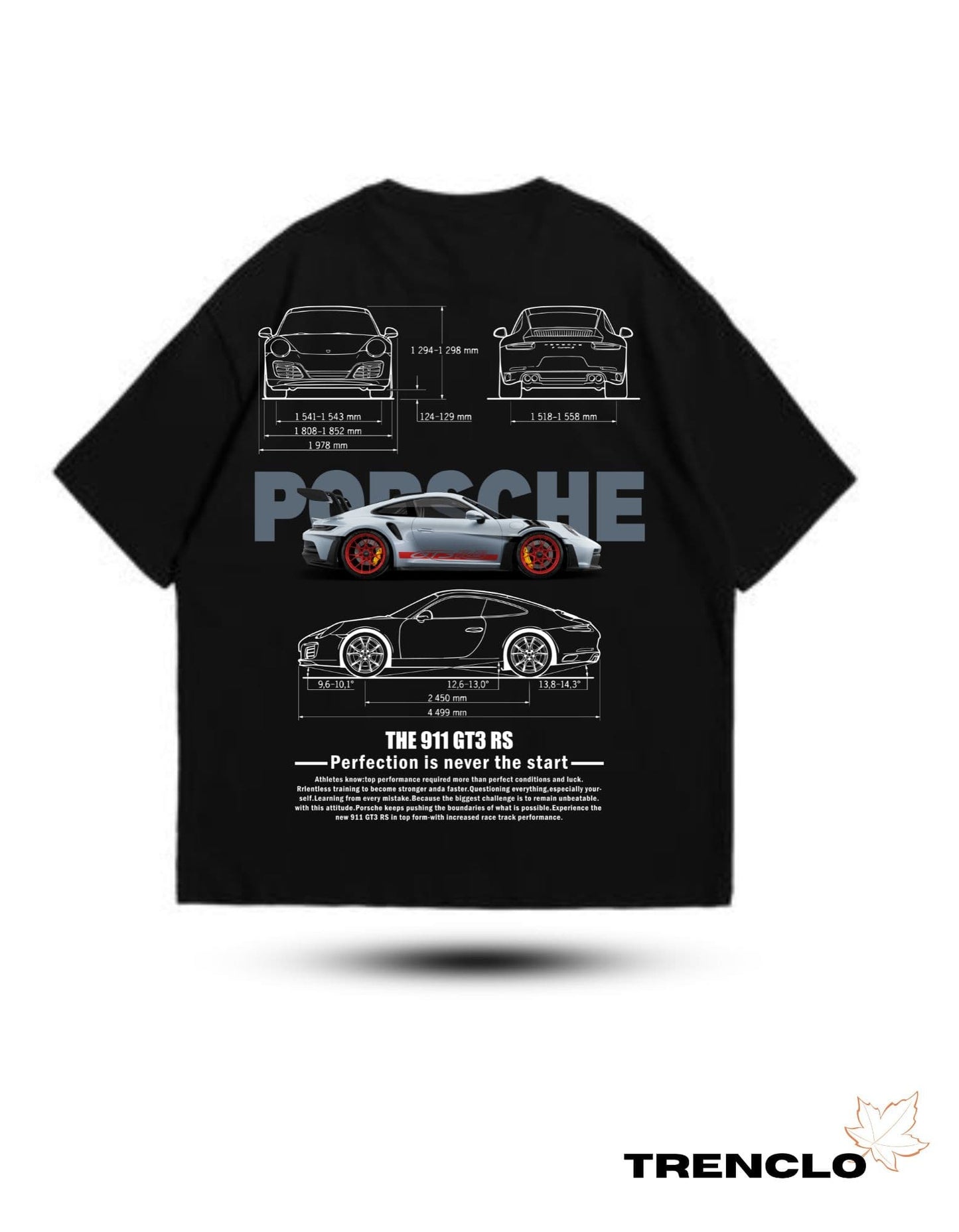 Porsche Tshirt | Oversized Tshirt | Porsche 911 GT3 RS