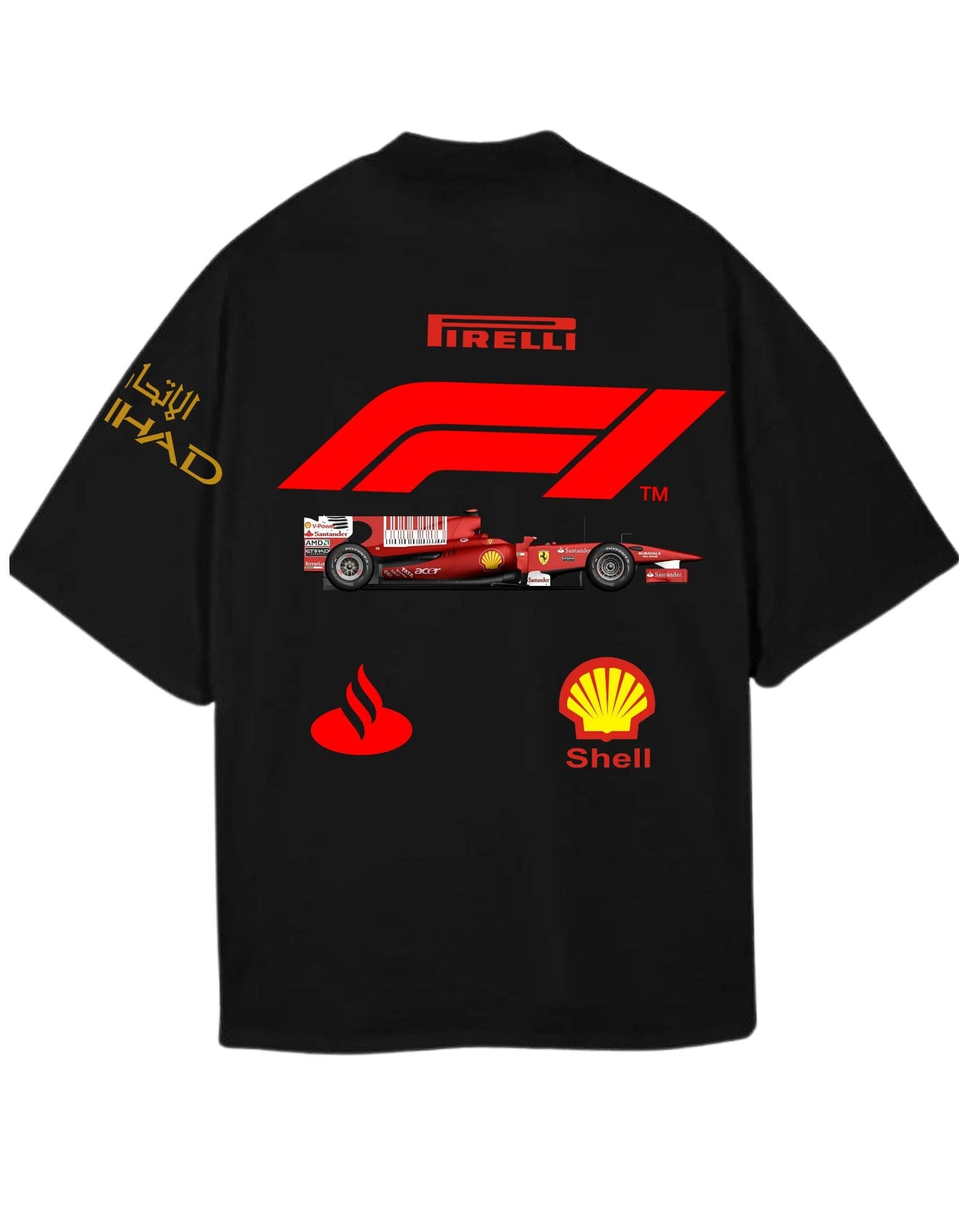 Scuderia Ferrari F1 Tshirt | Formula One Racing | Oversized Tshirt