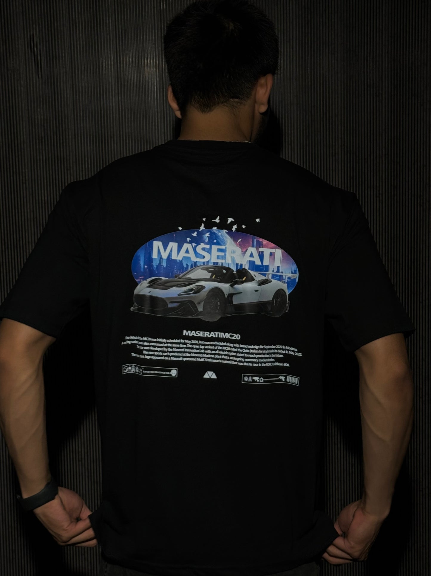 Maserati Tshirt | Oversized Tshirt | Car Tshirts for men