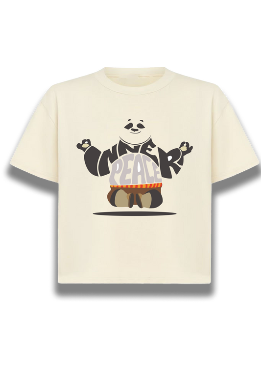 Inner peace cute panda print tshirt | Oversized Fit unisex TShirt