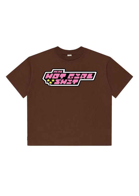 FUTURISTIC BROWN OVERSIZED TSHIRT FOR WOMEN