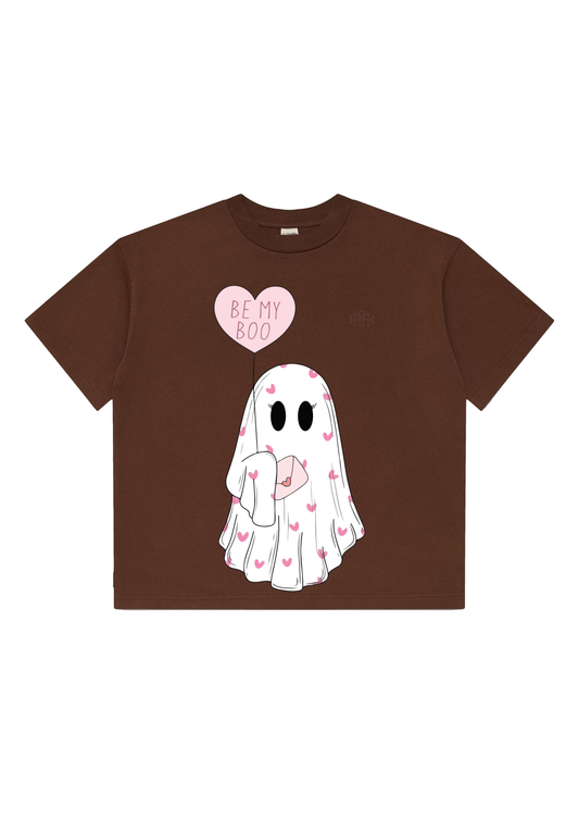 BROWN OVERSIZED CUTE TSHIRT FOR WOMEN