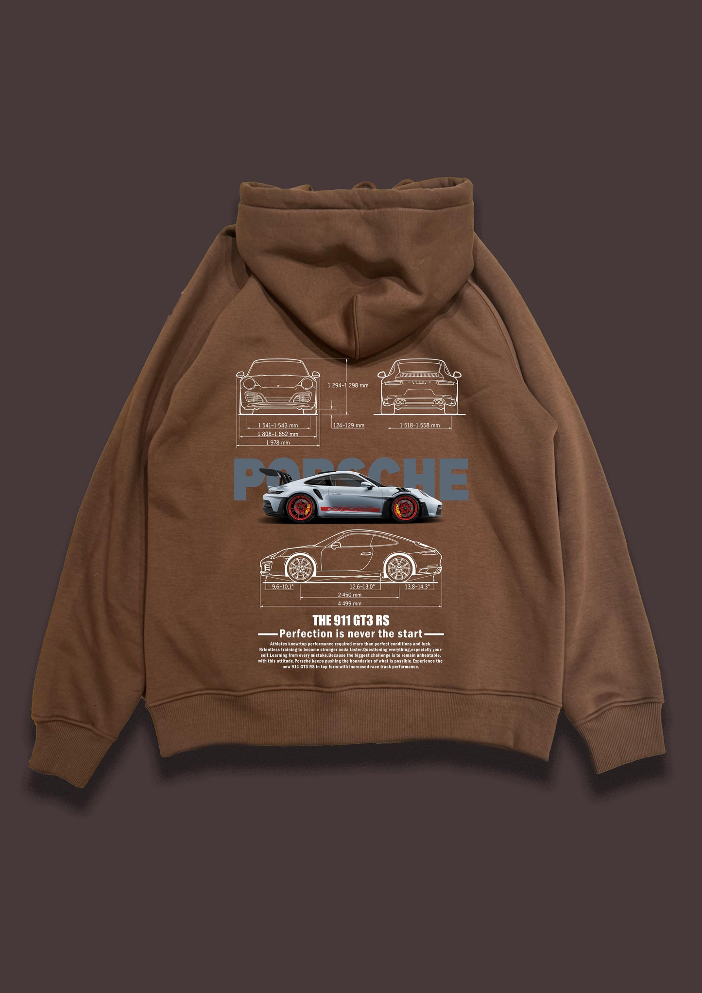 PORSCHE 911 GT3 RS HOODIE | OVERSIZED HOODIE | PREMIUM HOODIES