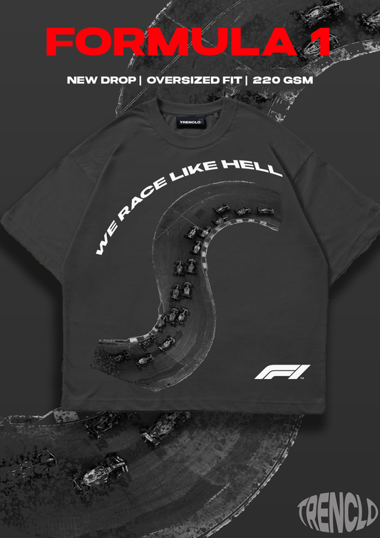 Formula 1 Oversized Tshirts | Unisex f1 tshirts | F1 Tracks | Hot selling Tshirts