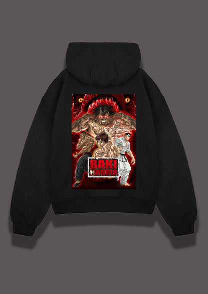 Baaki Hoodie | Oversized Hoodie | Anime Hoodie