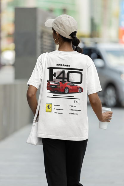 Ferrari f40 Tshirt | Car Tshirts | Unisex Tshirts | Vintage Car Tshirts