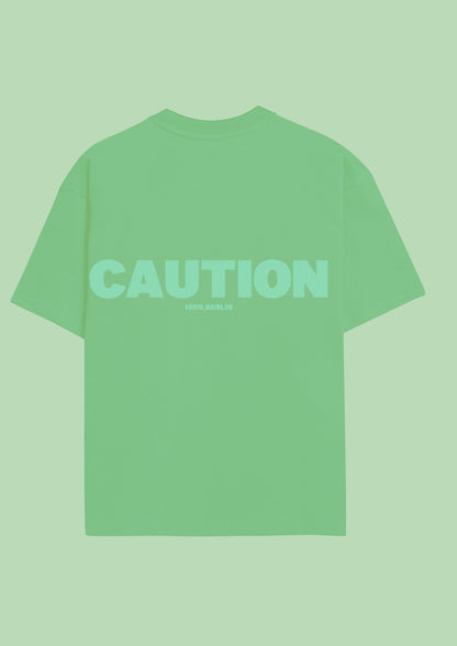 Caution Tshirt | Unisex Tshirt | Oversized Tshirt