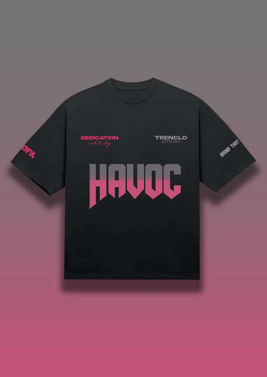 Streetwear Havoc Tshirt | Oversized Black Tshirt