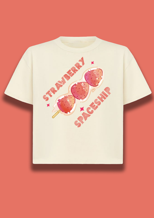 Cute Strawberry Printed Tshirt For women | Trendy Tshirts | Gifts for Rakshabandhan