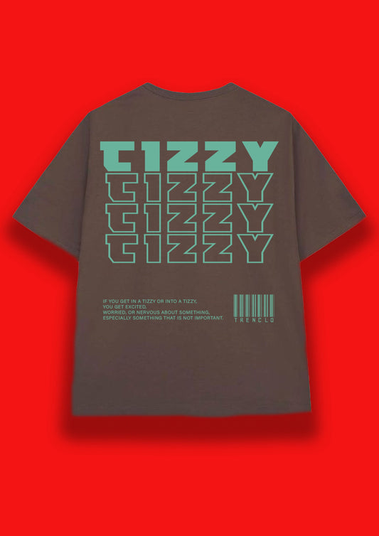 Tizzy Brown Tshirt | Oversized Tshirt | Unisex Tshirts