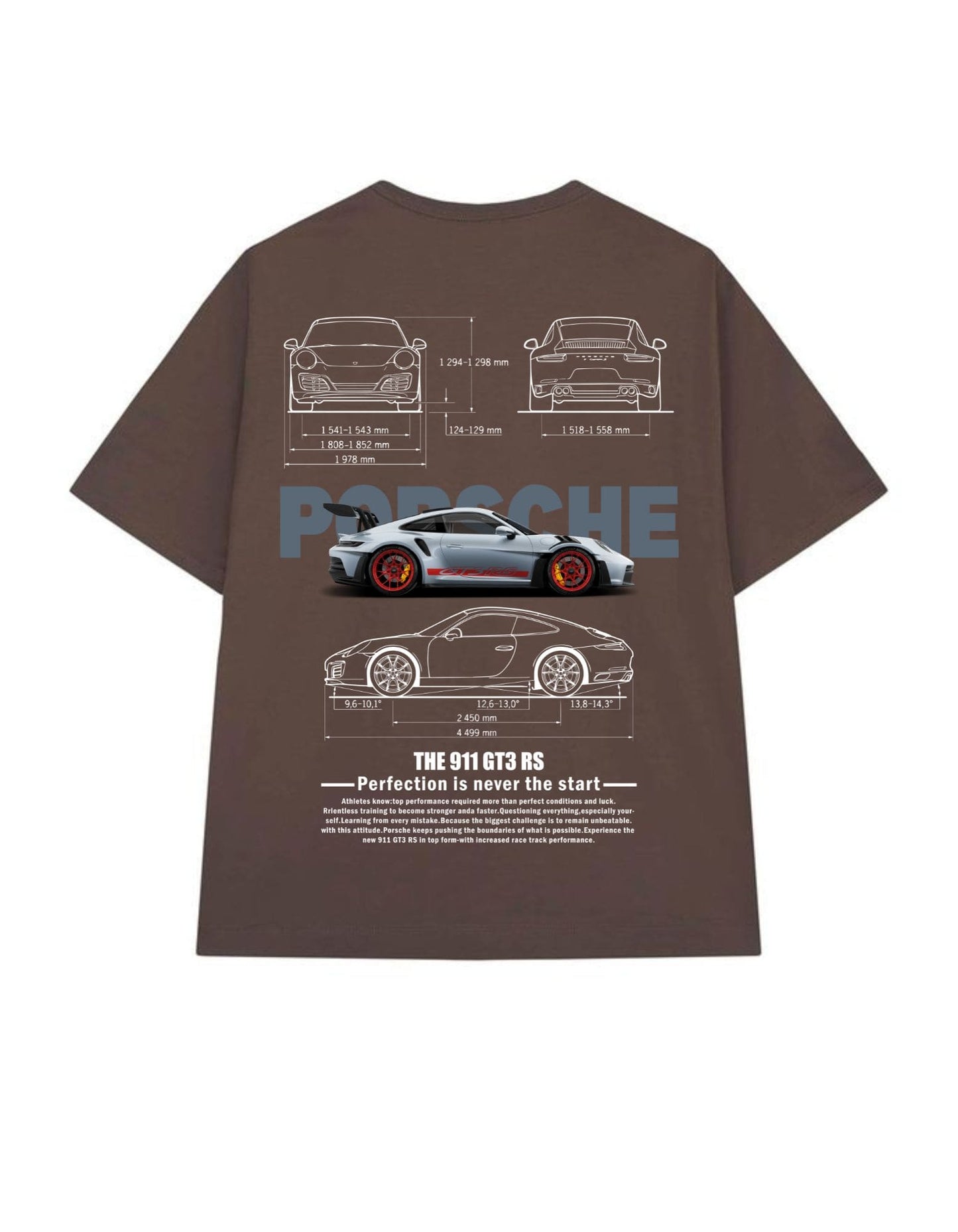 Porsche Tshirt | Oversized Tshirt | Porsche 911 GT3 RS